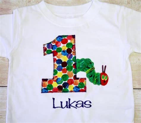 The Very Hungry Caterpillar 1st Birthday Shirt By RightUpYourAli1