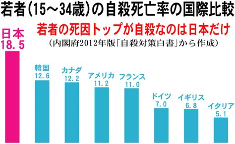 20代自殺率増はどの世代より高く就活自殺と学生自殺は最多 先進国で日本だけ若者の死因トップが自殺 すくらむ