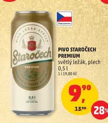 ARCHIV PIVO STAROČECH PREMIUM 0 5 l v akci platné do 31 12 2021