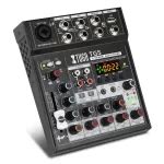 XTUGA TG5 Audio Sound Mixer 5 Channel Mini Sound Mixing Console With