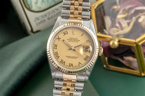 Rolex Datejust Stahl Gold Automatik Kal 3135 Ref 16233 2303099