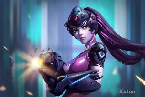 Widowmaker Hd Wallpaper Overwatch Gaming Art By Kutan