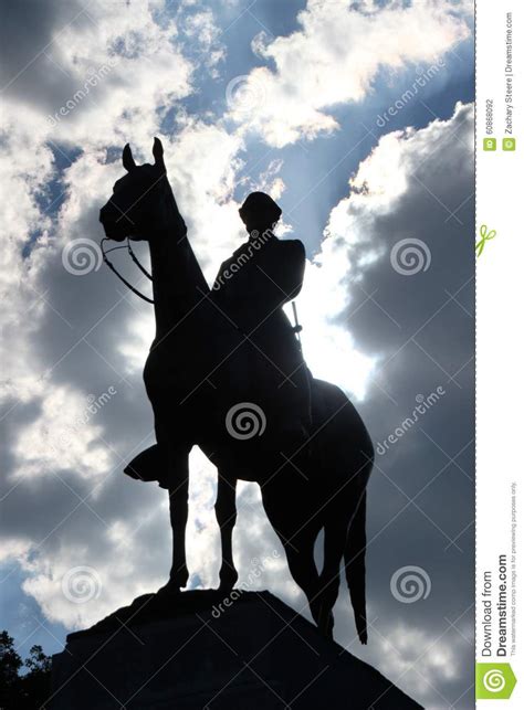 Civil War Silhouette Stock Photo Image 60868092