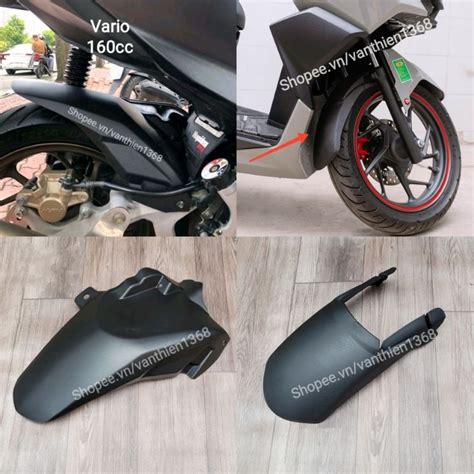 Front And Rear Fenders Vario Matte Black Plastic