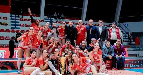 Women S Volleyball Skenderbeu Wins The Cup Of Albania Defeats Tirana