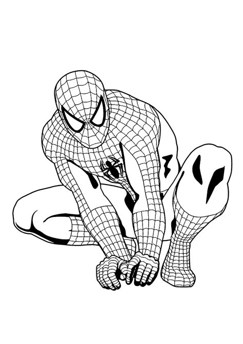 Homem Aranha Super Her I Para Colorir Imprimir Desenhos