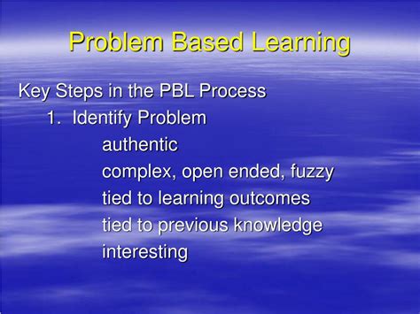 Problem Based Learning Lesson