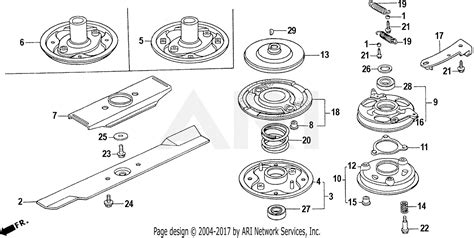 Honda Hr215k1 Sxa Lawn Mower Usa Vin Mzam 6200001 Parts Diagram For Rotary Blade