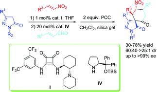 Diastereo And Enantioselective Construction Of Cyclohexanone Fused