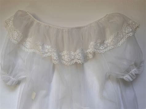Vintage Lingerie Sheer Lingerie White Lingerie She Gem
