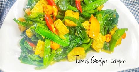 Resep Tumis Genjer Tempe Oleh Chiensyn Kuliner Cookpad