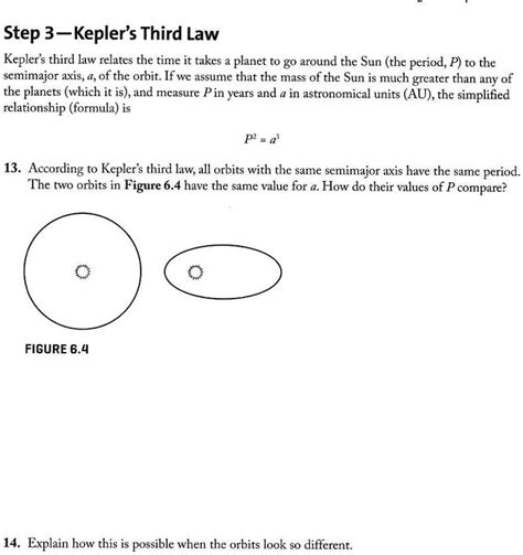 Solved Step Kepler S Third Law Kepler S Third Law Relates The Time