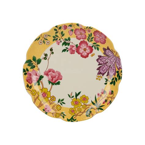 Plato de cerámica 17 cm Amarillo Eastern Floral Katie Alice