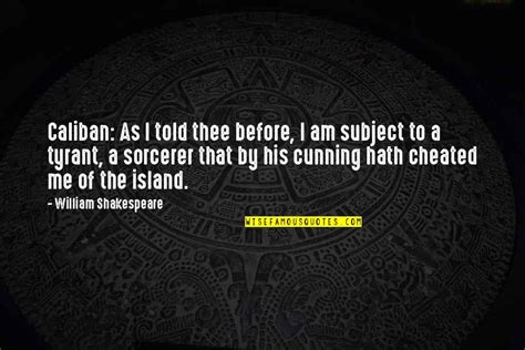 Caliban Quotes: top 18 famous quotes about Caliban