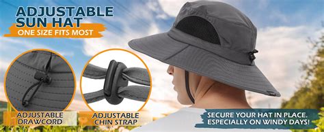 Einskey Mens Waterproof Sun Hat Outdoor Sun Protection