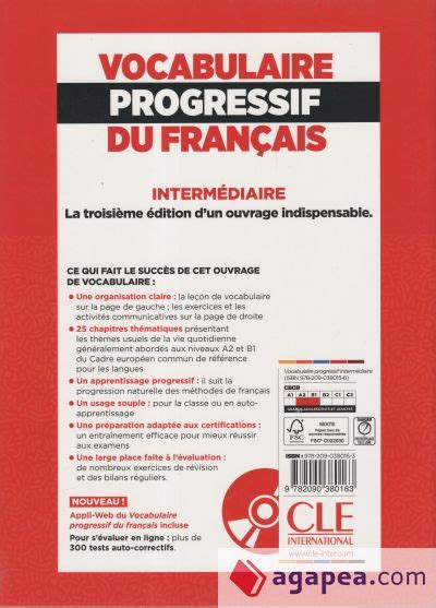 Vocabulaire Progressif Du Francais Niveau Intermediaire Corriges