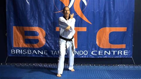 Basics Outer Knifehand Strike In Front Stance Brisbane Taekwondo