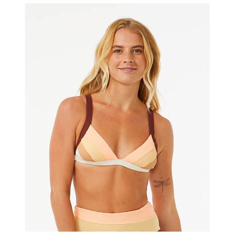 Rip Curl Block Party Spliced Fixed Tri Bikini Top Women S Buy