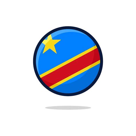 Democratic Republic Congo Flag Icon 9449240 Vector Art at Vecteezy