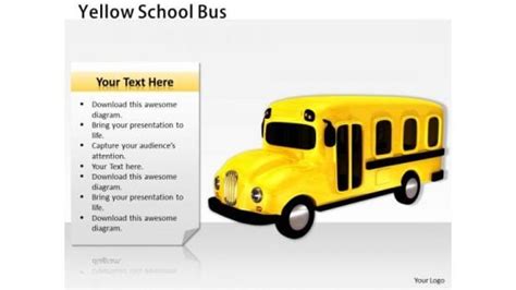 Yellow School Bus Powerpoint Templates Slides And Graphics