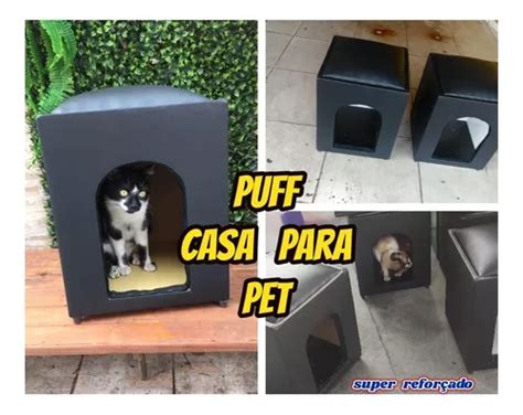 Puff Casinha Para Gato Cachorro Super Reforçado Pet Em Geral