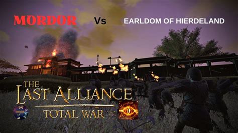 The Last Alliance Total War Battle Of Barad Muil Cinematic Youtube