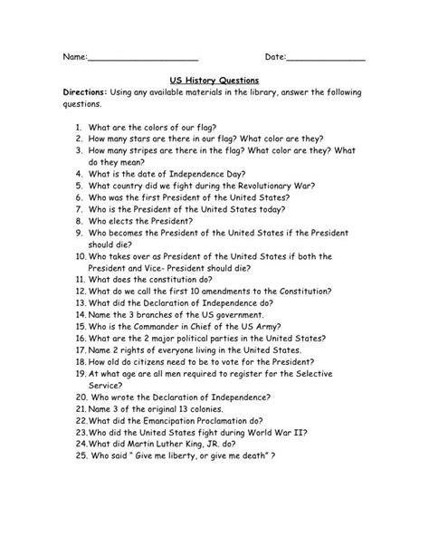 History Questions 1