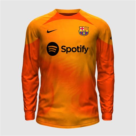 Barcelona 2022 23 Orange Gk Kit FIFA 23 Kit Creator Showcase