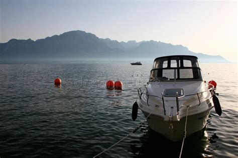 View of the Lake Geneva in Switzerland Stock Photo - Image of ...