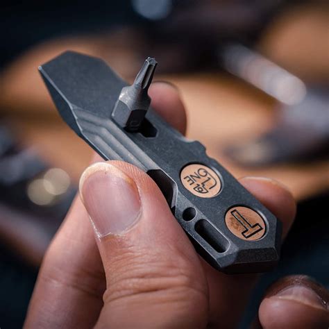 Titanium Pry Bar Edc Multi Tool With Bottle Opener Screwdriver Function