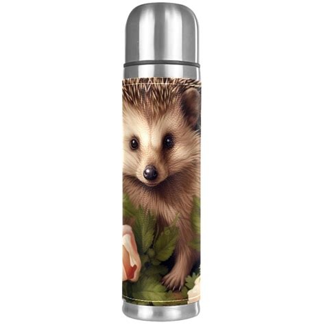 Hedgehog Pattern Premium Insulated Water Bottle Water Mug With Food