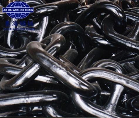 Black Painted Mm Stud Anchor Chain With Lr Certificate China Mm