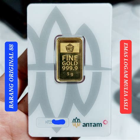 Jual EMAS ANTAM 5 GRAM TAHUN 2023 TERBARU CERTICARD CERTIEYE LOGAM