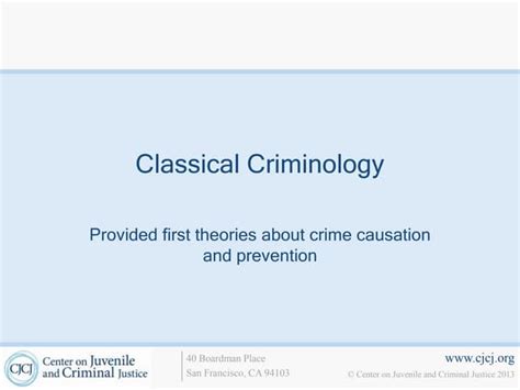 3 Classical Criminology Ppt