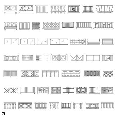 Cad Railings And Fences Wrought Iron Railing Exterior Interior