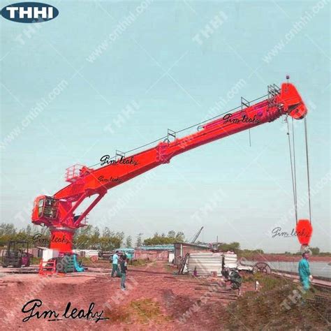 T M Electric Hydraulic Offshore Knuckle Telescopic Boom Ship Deck