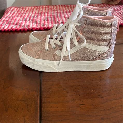 Vans Shoes Vans Pink Glitter High Top Poshmark