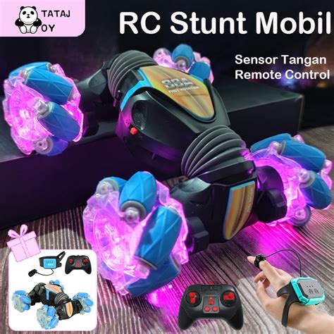 Jual Tatajoy Mainan Rc Mobil Stunt Car Gerakan Induksi Deformasi Remote