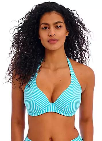 Freya Jewel Cove Underwired Halter Bikini Top Freemans