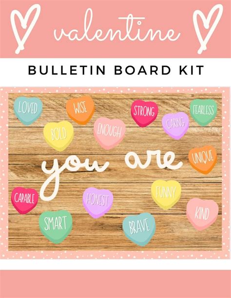 Conversation Hearts Bulletin Board Kit valentine's Day - Etsy ...