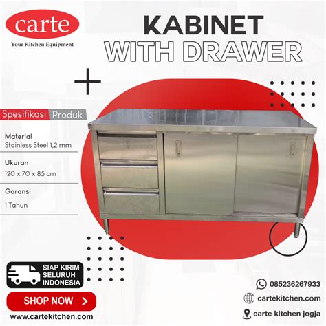 Tingkatkan Fungsionalitas Dapur Anda Kabinet Laci Stainless Steel