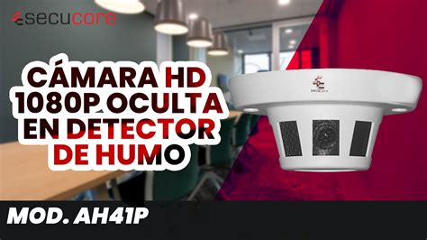 CÁMARA HD 1080P OCULTA EN DETECTOR DE HUMO MOD AH41P YouTube