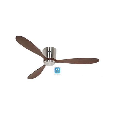 Ventilador De Techo Casafan 313288w Con Wifi Eco Plano Wood Bn Nb Con