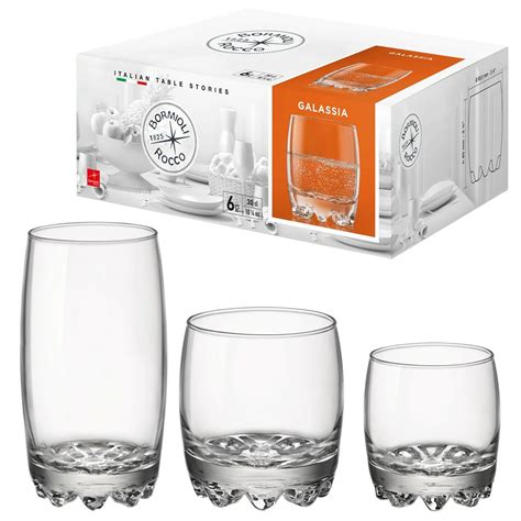 Set Of Bormioli Rocco Galassia Drinking Tumblers Dining Glassware