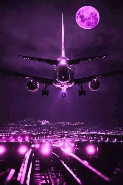 Pin By Aquilae On My Fav Color Purple Airplane Photography Airplane