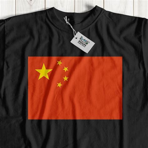 Chinese Flag T Shirt Etsy