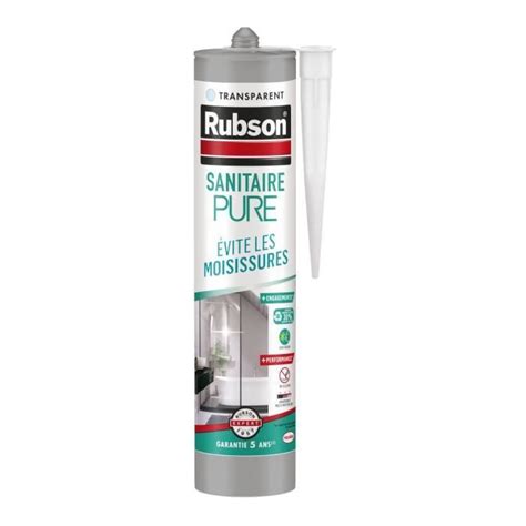 Mastic Rubson Pure Sanitaire Transparent Ml Cdiscount