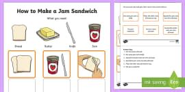 Making A Jam Sandwich Sequencing Cards Making A Jam Sandwich Sequencing