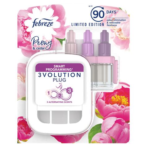 Febreze 3volution Air Freshener Plugin Starter Kit Peony And Cedar 20ml We Get Any Stock