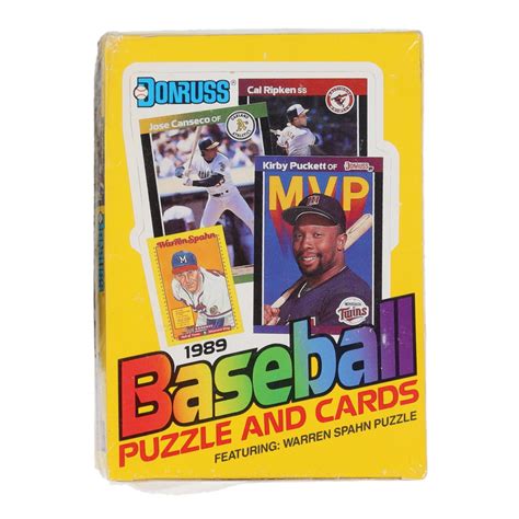 1989 Donruss Baseball Wax Box With 36 Packs Pristine Auction